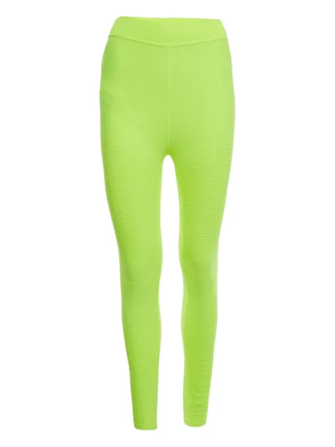 Prada Pre-Owned textured leggings Green 1143098
