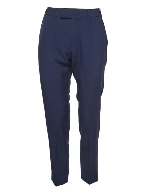 Dolce & Gabbana Pre-Owned virgin wool straight-leg trousers Blue 998316
