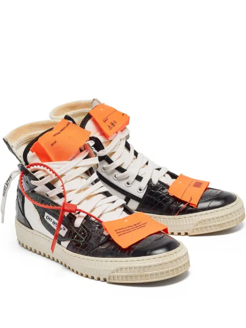 Off-White Pre-Owned 3.0 Off-Court crocodile leather sneakers Black 1003832