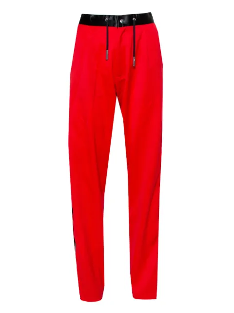Marques'Almeida drawstring-waist trousers Red 430566