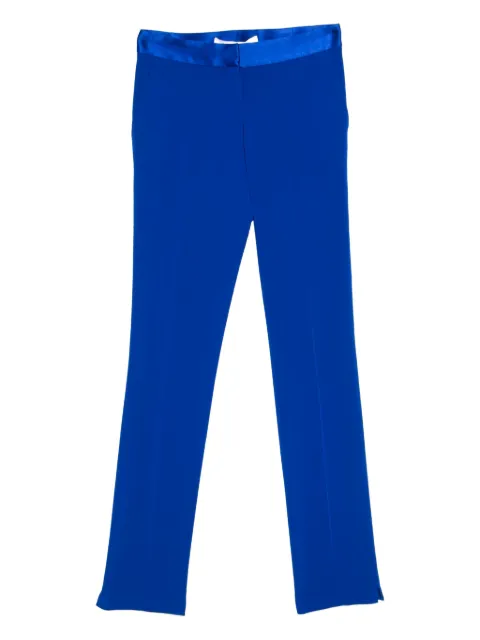 Diane Von Furstenberg Vintage pre-owned contrasting-waistband trousers Blue 158970