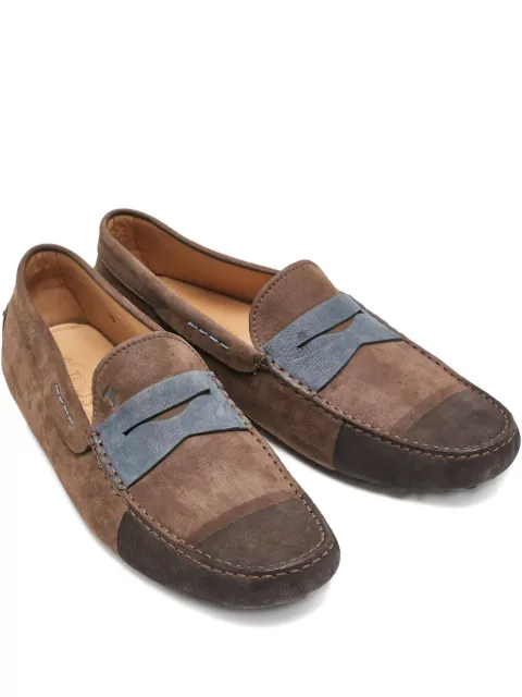 Tod's Vintage 2024 suede leather loafers Brown 1131134