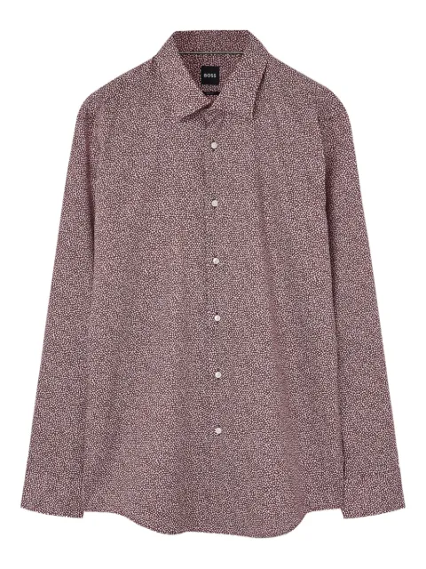 BOSS micro-dot print shirt Brown 50512856248