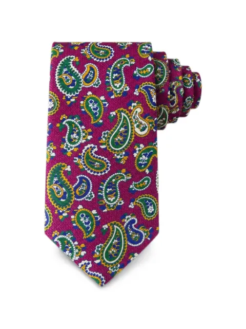Bona Furtuna paisley-print tie Pink 23BF0089