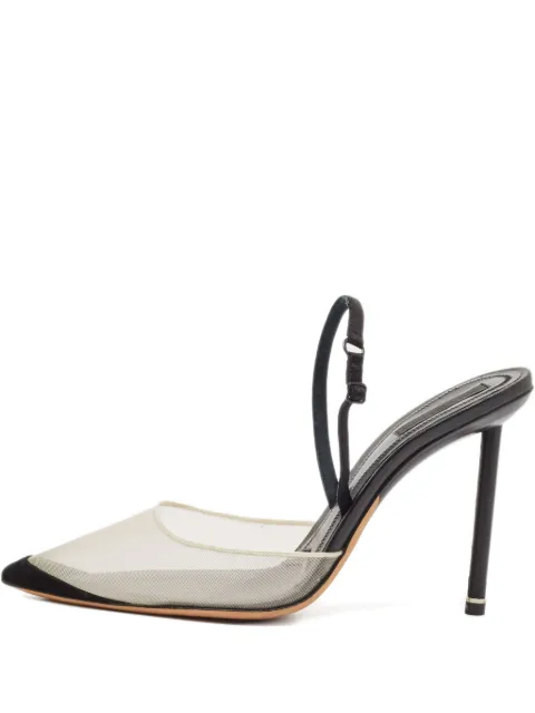 Pre-Owned Alexander Wang 110mm slingback mesh pumps Black 1115644