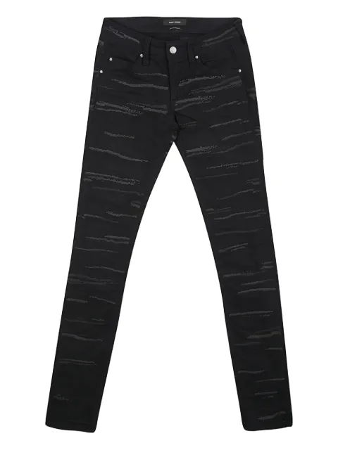 Isabel Marant Vintage 2024 embroidery skinny jeans Black 124912