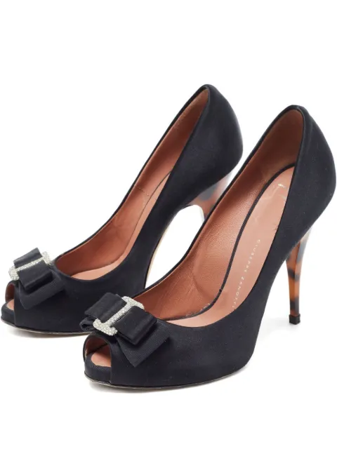 Giuseppe Zanotti Vintage 120mm bow-detail pumps Black 832272