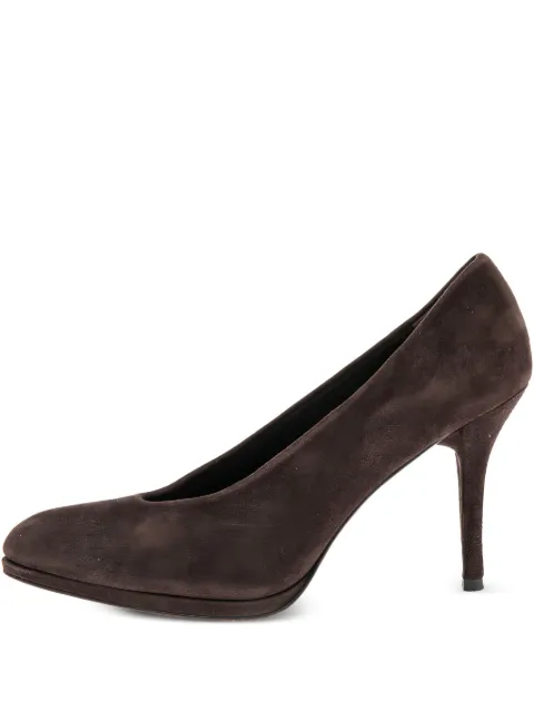 Stuart Weitzman 95mm suede pumps Brown 563208