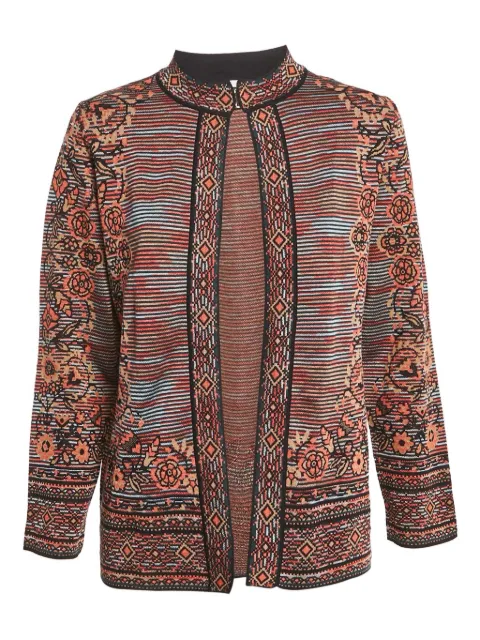 Missoni Pre-Owned floral striped cardigan Brown 1135896