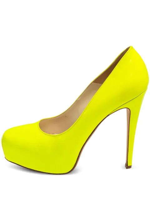 Brian Atwood 120mm platform pumps Yellow 426896