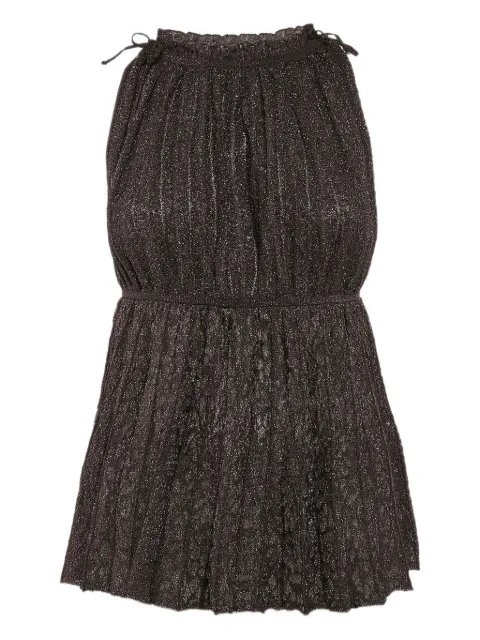 Missoni Pre-Owned metallic pleated knit top Metallic 1136231
