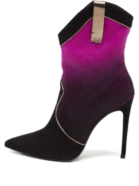 Loriblu 120mm calf-hair cowboy boot Purple 1129685