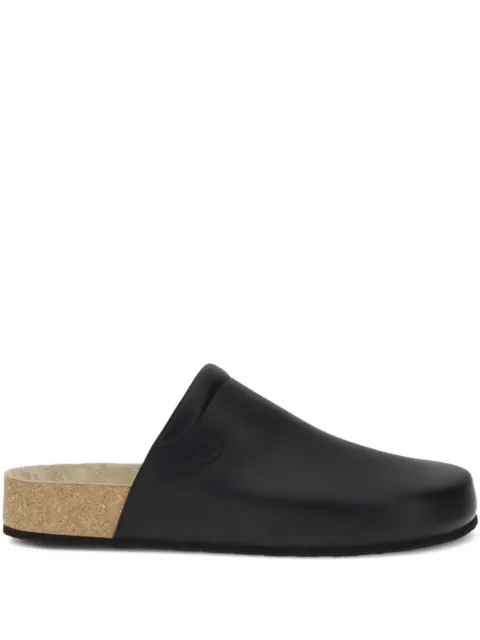 Balenciaga x Scholl leather slides Black 827677WB2U0