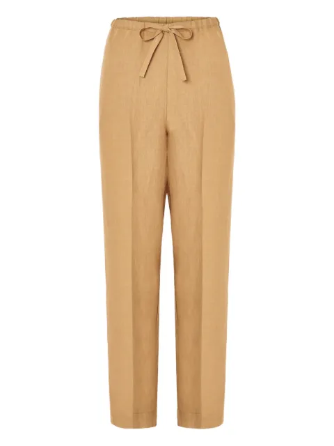 Forte Forte drawstring linen trousers Neutrals 13826GRANO