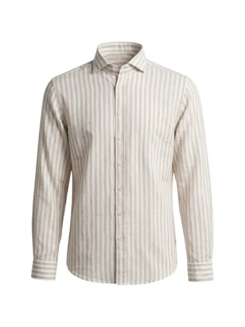 Bastoncino striped long-sleeve shirt Neutrals B11197