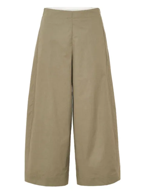 Nine In The Morning pleated wide-leg trousers Brown 9SS25IM31OLIVE