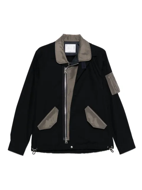 sacai Oxford nylon cotton jacket Blue SCM244