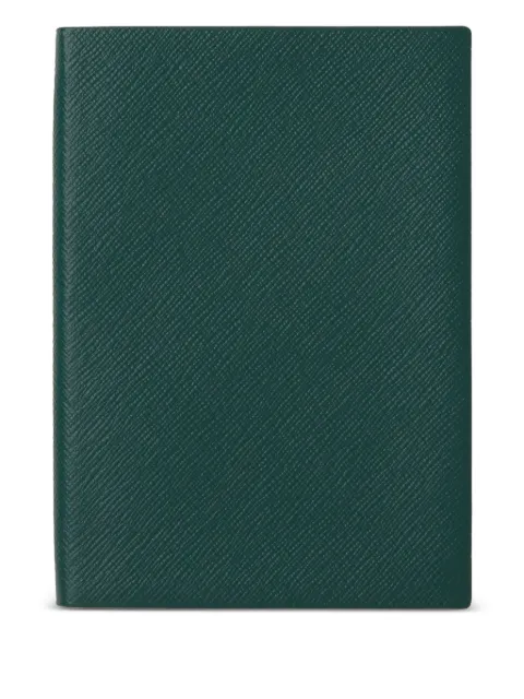 Smythson Soho leather notebook Green 1204794