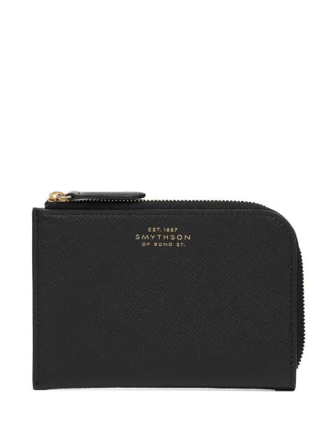 Smythson Panama zip-around wallet Black 1204914