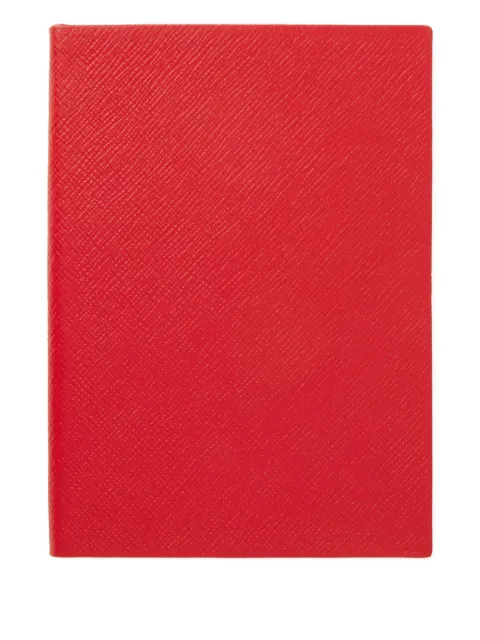 Smythson panama leather notebook Red 1204801