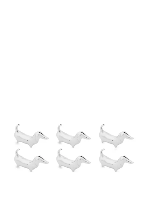 Smythson dog place card holder Silver 1205235