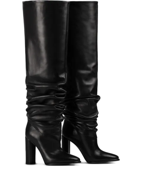 Le Silla 110mm Elsa boots Black 7067E100RBPPGLO