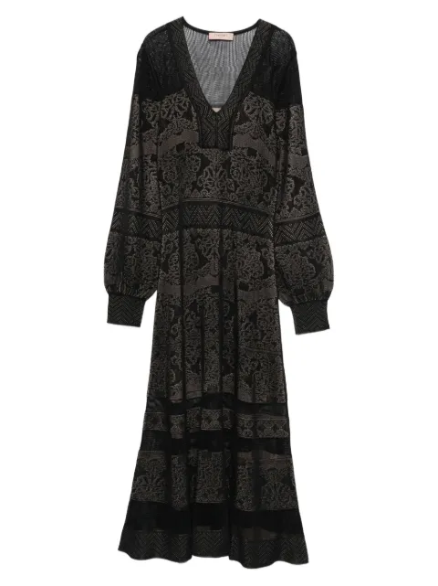 TWINSET v-neck maxi dress Black 252TP3381