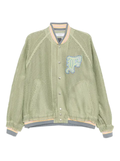Facetasm logo-embroidered jacket Green NATJKM08