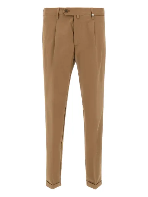 Myths pleated cotton trousers Brown 25WM19L30244