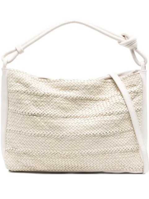Reptile's House woven knot-detail tote bag Neutrals H839SOUL