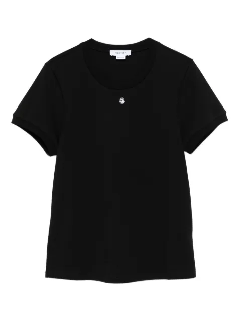 Alexander McQueen logo cotton t-shirt Black 822291QLAEH
