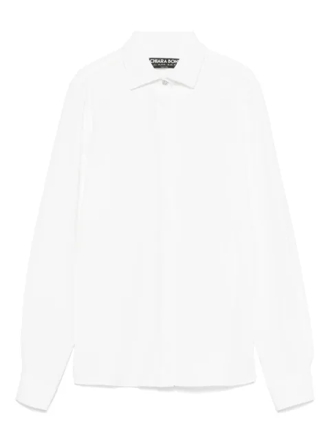 CHIARA BONI La Petite Robe button-down collar shirt White TSROSYNABS070
