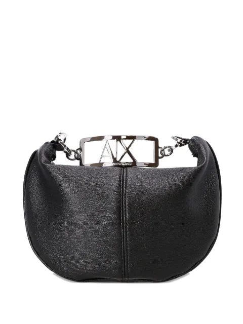 Armani Exchange logo-plaque chain clutch bag Black XW001215AF17141