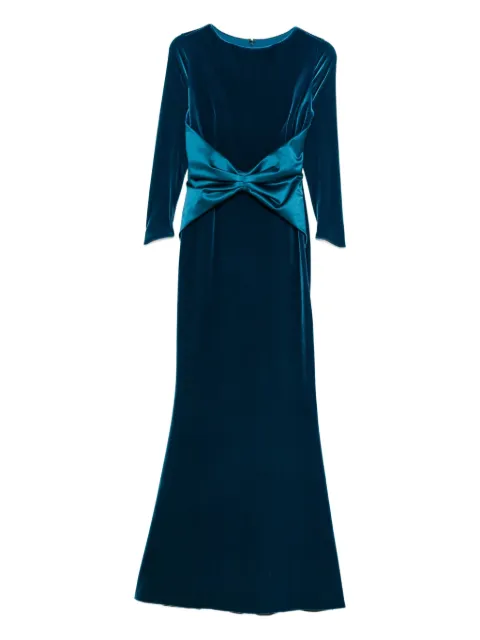 CHIARA BONI La Petite Robe velvet maxi dress Blue ABLJASLETTEVBS67260