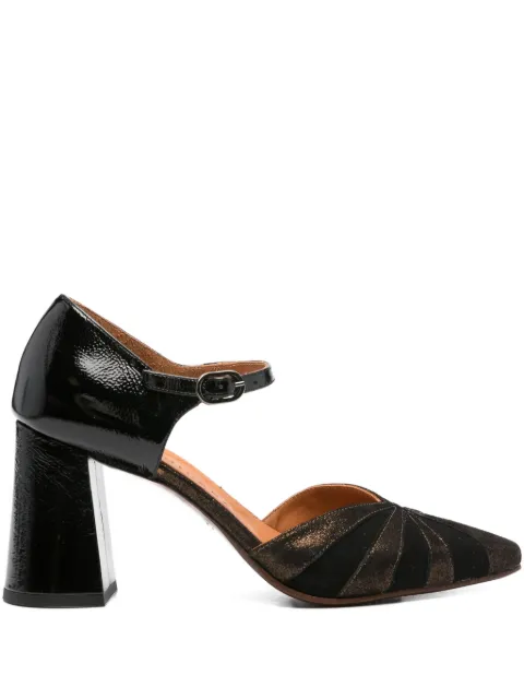 Chie Mihara 51mm panelled-leather pumps Black LOLAY