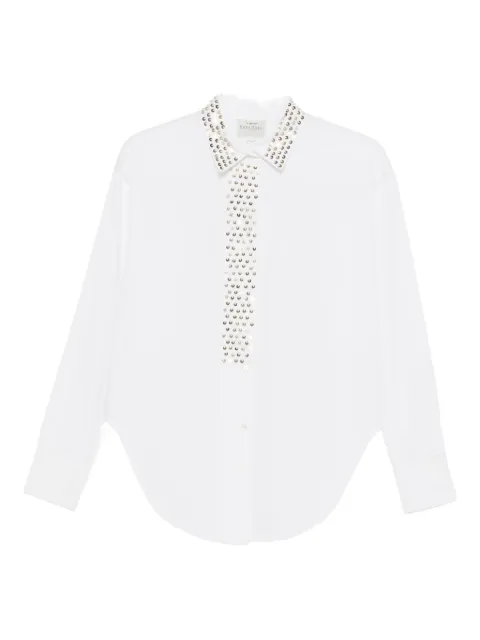 Forte Forte petites-étoiles embellished-collar shirt White 14113MYSHIRT