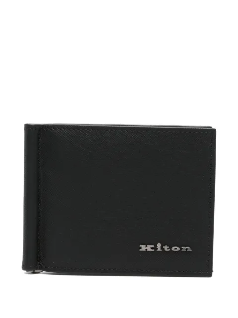 Kiton leather wallet Black UPEA013N0126901003