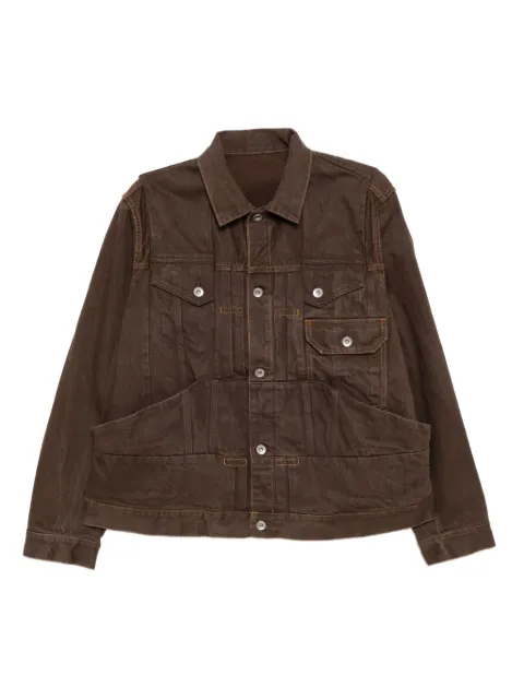 sacai cotton denim jacket Brown 2503751M