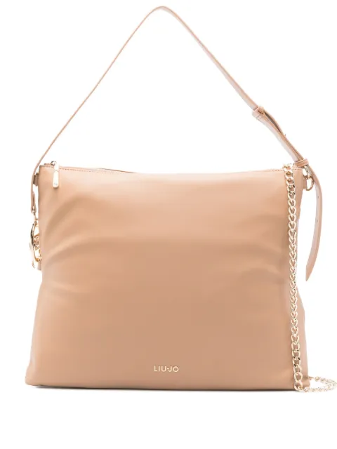LIU JO chain-embellished shoulder bag Neutrals AA5074E0014