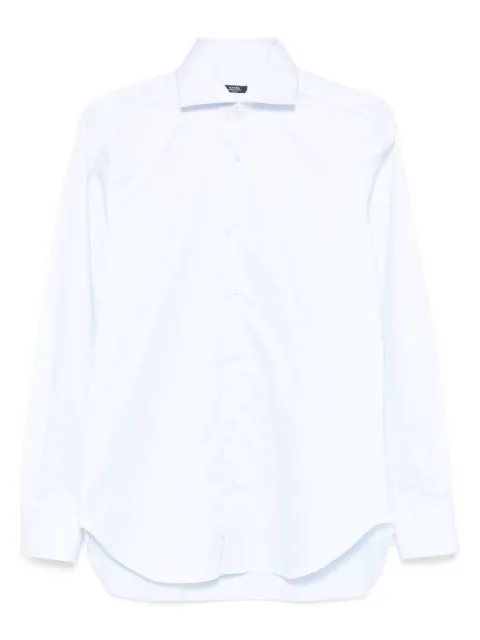 Barba long-sleeve cotton shirt Blue U13PZ1001