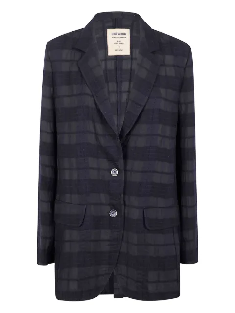 Uma Wang checked wool blazer Black UP6008