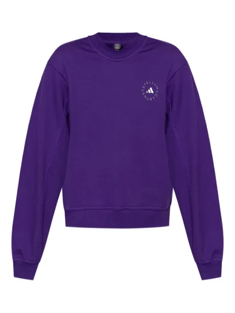 adidas by Stella McCartney logo-detail sweatshirt Purple JW4691