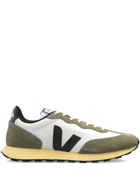 VEJA V-logo suede trainers Green RO3420856B