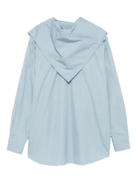 AMI Paris high-neck shirt Blue UTP801CO0063