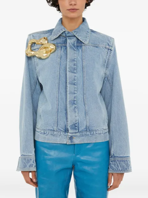 Christopher Esber Corsage denim jacket Blue 25026426