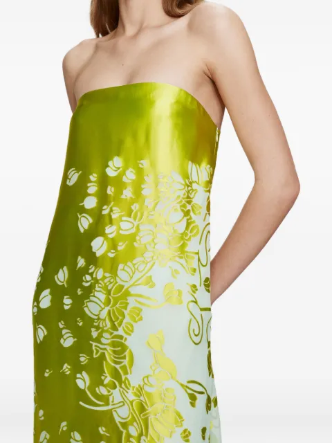 Christopher Esber Burnout strapless maxi dress Green 25023474MINTSOURGREEN