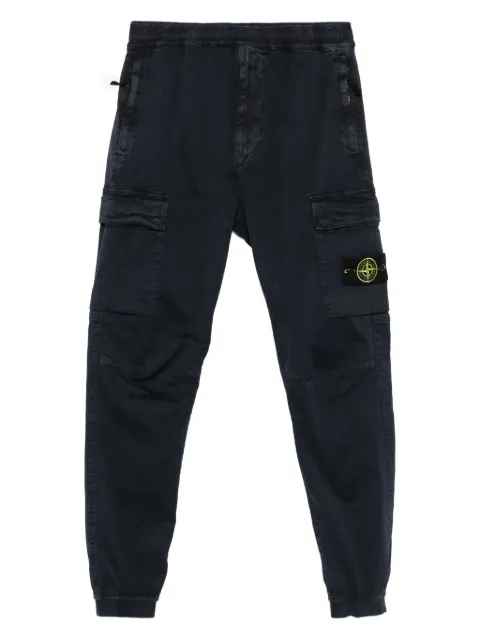 Stone Island elasticated-cuff cargo trousers Blue L2S153100033S00L1