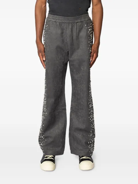 BIRTH OF ROYAL CHILD pearl-embellished track pants Grey BC25SSPT10
