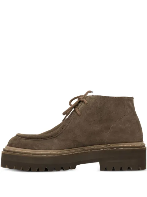 Officine Creative Blossom 002 lace-up suede boots Brown BLOSSOM002CACHEMIRETONAL