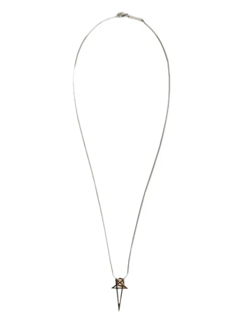 Rick Owens Pentagram-charm necklace Silver RJ0000066GLDSLV
